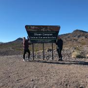 Hiking in Sloan Canyon, adjacent to the AIRBNB house